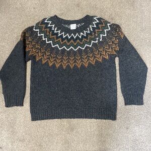 Lindex Kids Grey Crewneck Sweater Size 4/6